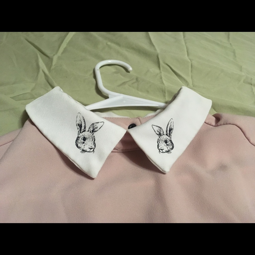 White rabbit shift dress